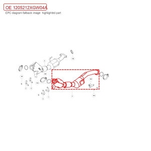 Conjunto de conversor catalítico para GWM Tank 500 – Código 1205212XGW04A