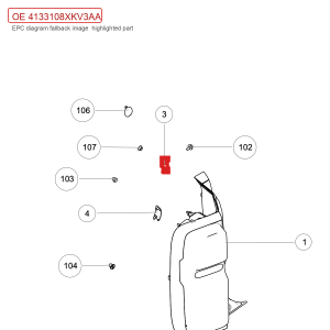 For GWM Tank 500 Rear Combination Lamp Screw Cover Plate 4133108XKV3AA