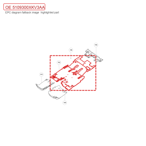 مجموعة سجاد الأرضية الخلفي لسيارة GWM Tank 500، رقم 5109300XKV3AA