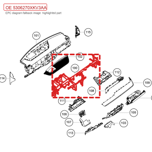 For GWM Tank 500 Instrument Panel Reinforcement Beam Welding Assembly 5306270XKV3AA