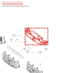 لغطاء مقدمة حجرة المحرك لسيارة GWM Tank 500، رقم الطراز 5509400XKV3AA