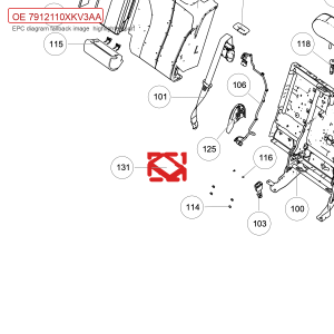For GWM Tank 500 Rear Seat Armrest Display 7912110XKV3AA