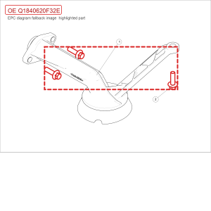 For GWM Tank 500 Engine Hexagon Flange Bolt Q1840620F32E
